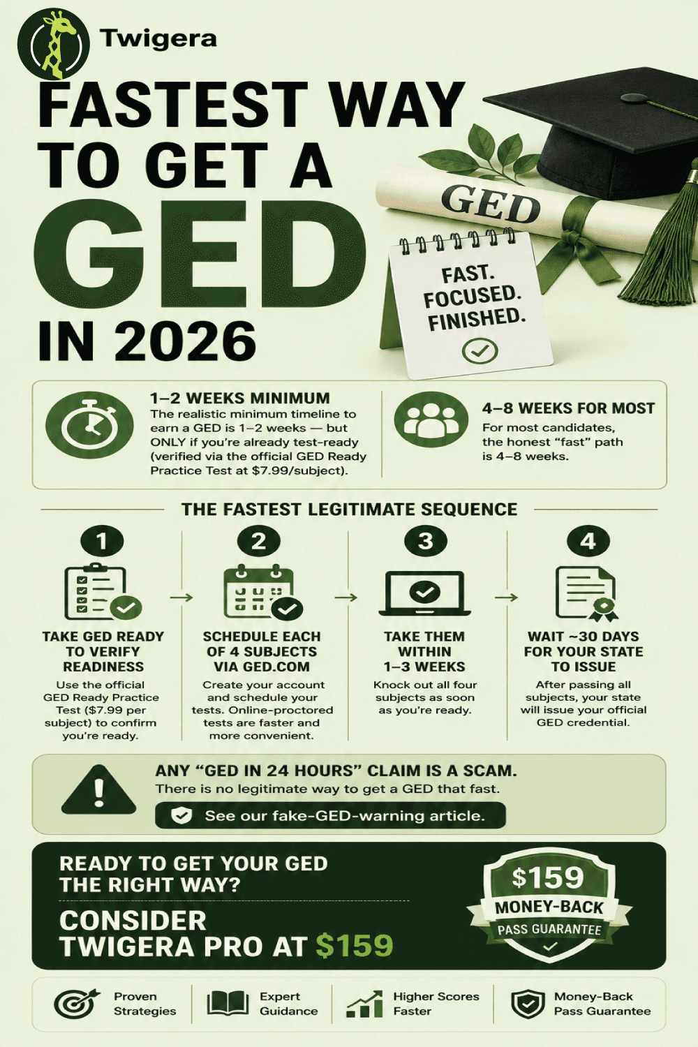 Pin: Fastest Way to Get a GED in 2026: Honest Timeline